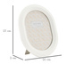 Ramă ovală cu stucco, 20 x 25 cm