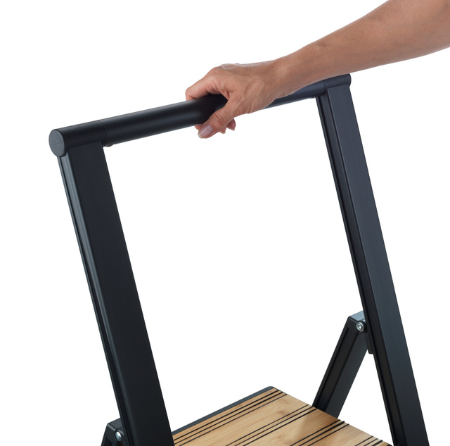 Scara pliabilă, 2 trepte, WENKO, neagră