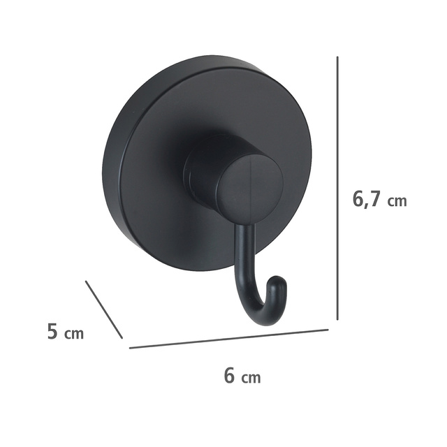 Umeras prosop Vac-Loc, 2 bucati, negru, WENKO