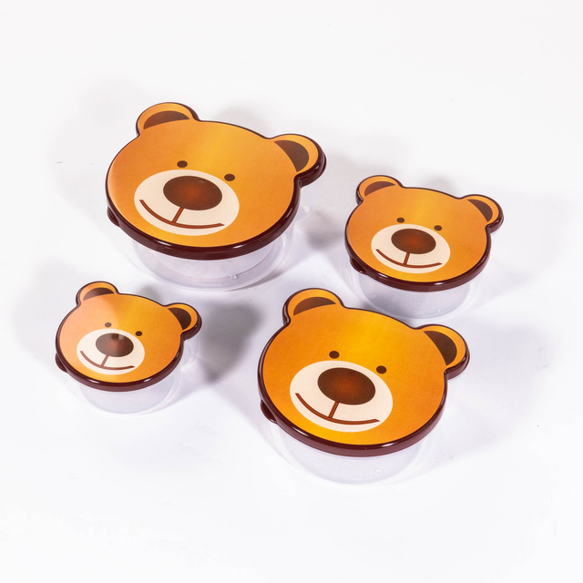 Set cutii cu motiv animal, 4 piese de diferite dimensiuni