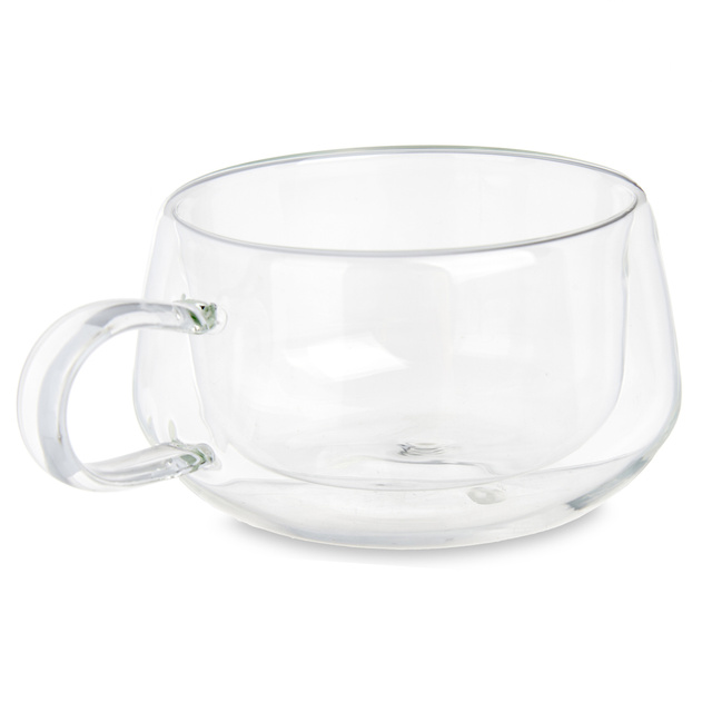 Set cani termice pentru cafea sau ceai, pereti dubli, 6 cesti, 280 ml