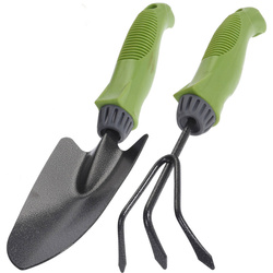 Unelte metalice de grădinărit: lopata si grebla