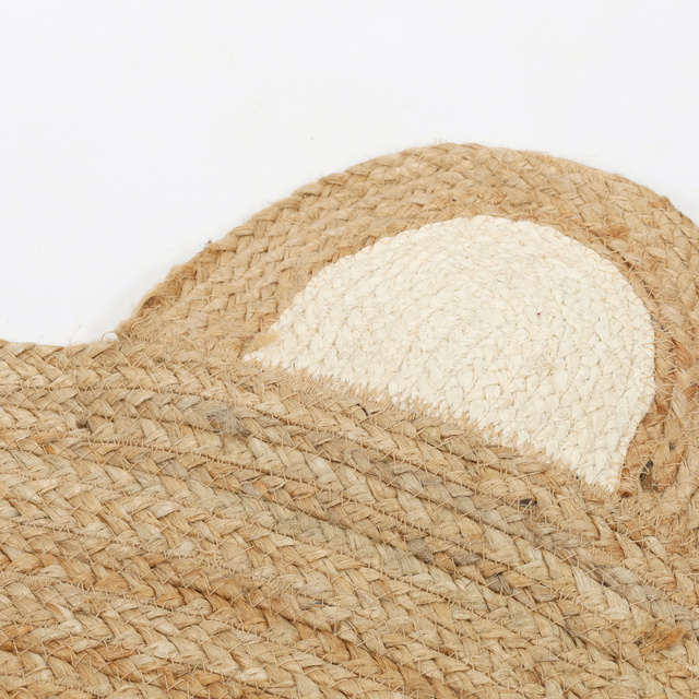 Covoraș pentru camera copiilor NIMI, urs cu urechiușe, Ø 90 cm