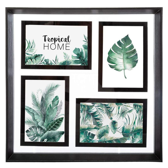 Rama cu 4 poze, 35 x 35 cm, plastic