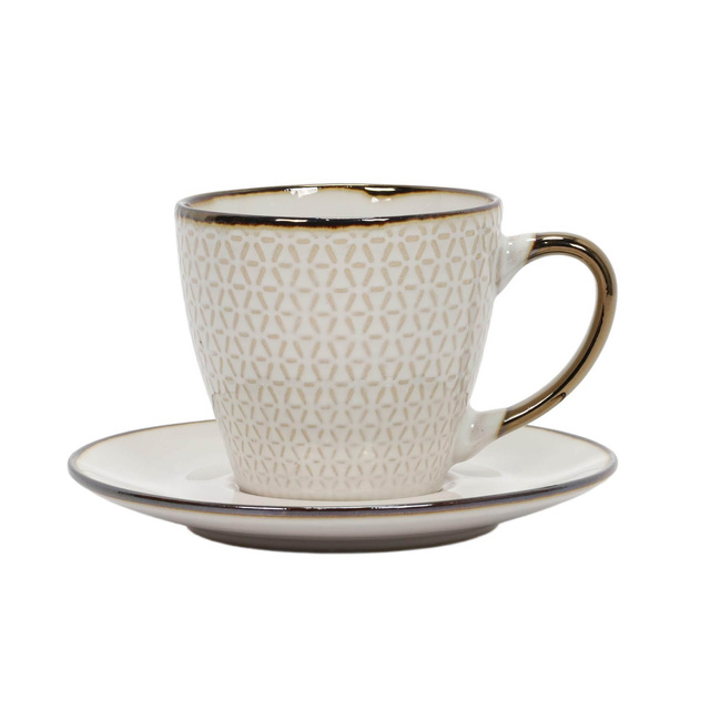 Cana pentru cafea sau ceai cu farfurioară DUNE, 210 ml