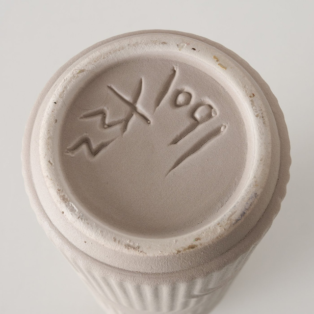 Vaza din gresie Aliette, 25 cm, bej