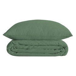 Set de cearșafuri solide din bumbac Percale terracotta 240 x 220 cm