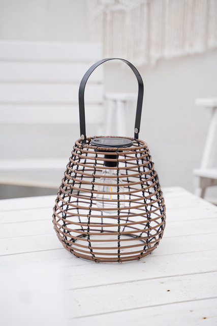 Felinar solar Viky, metal, inaltime 26 cm