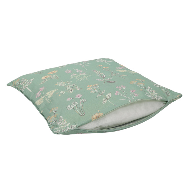 Perna decorativa cu model floral, 45 x 45 cm