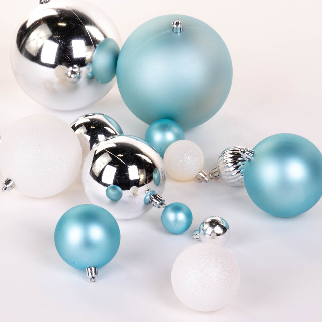 Globuri de Crăciun, set de 94 elemente de diferite dimensiuni