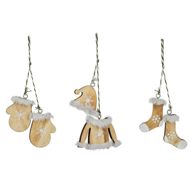 Pandantive din lemn cu tema iernii