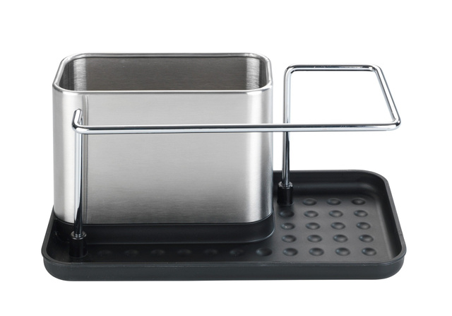 Organizator pentru accesorii de spălat vase ORIO, oțel inoxidabil, WENKO