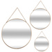 Oglinzi suspendate formă rotundă și diferite dimensiuni, un set de trei oglinzi decorative - Atmosphera Créateur d'intérieur