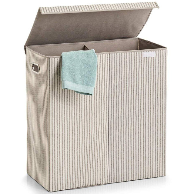 Cos de rufe 2 compartimente, Bej, 120 L, Zeller