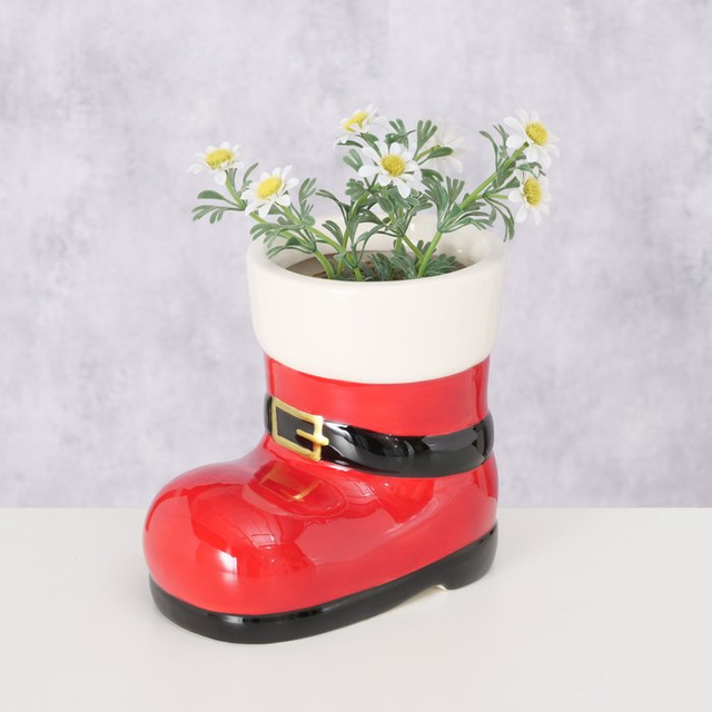 Husă de piatră pentru ghiveci BOOTY, înălțime 17 cm