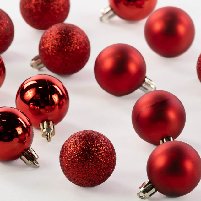 Globulete de Crăciun, 14 bucăți, Ø 4 cm