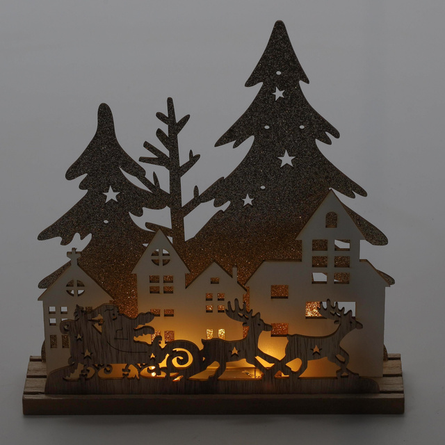 Lampă de masă LED de Crăciun, 20 cm, model 1