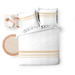 Set lenjerie de pat cu dungi decorative MARGAUX , 240 x 220 cm