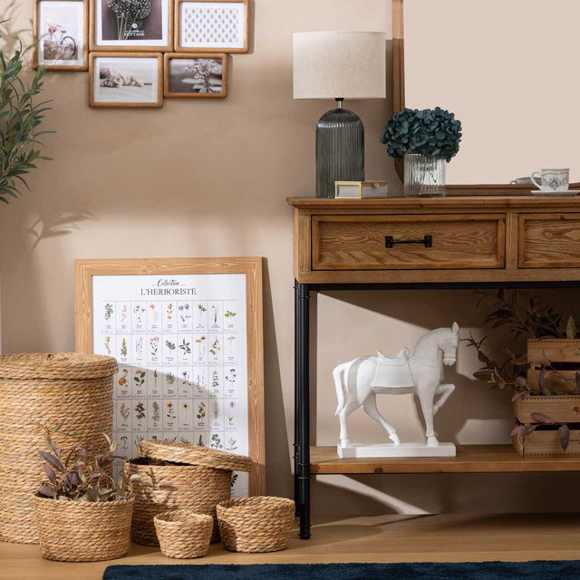 Lampa de masa cu baza din sticla MATI, inaltime 42 cm