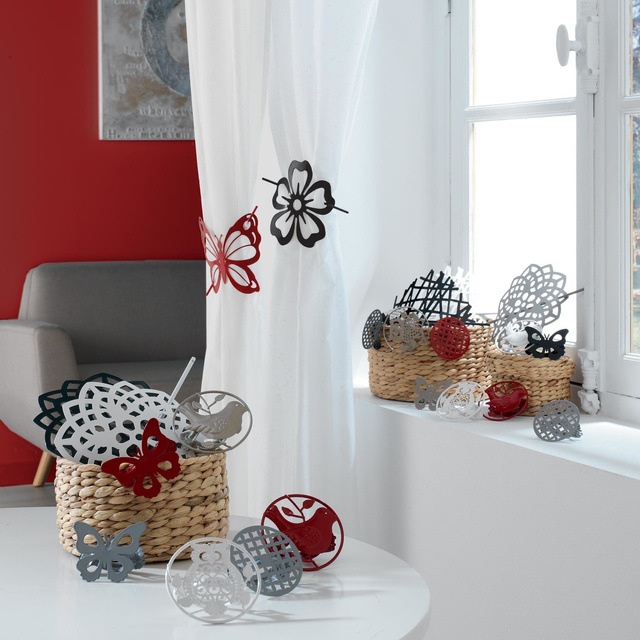 Clip pentru perdea fluture, 1 buc, 16 cm