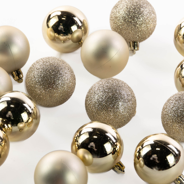 Set globulete de Craciun, 16 bucati, Ø 5 cm