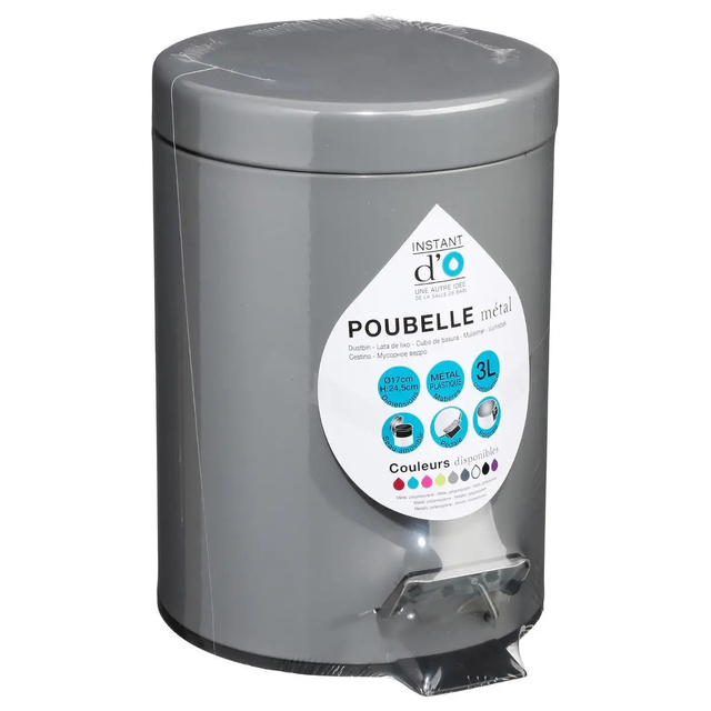 Cos de gunoi, Gri, 3L