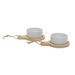 Set 2 boluri + tavite din lemn EH Excellent Houseware, Portelan/Lemn