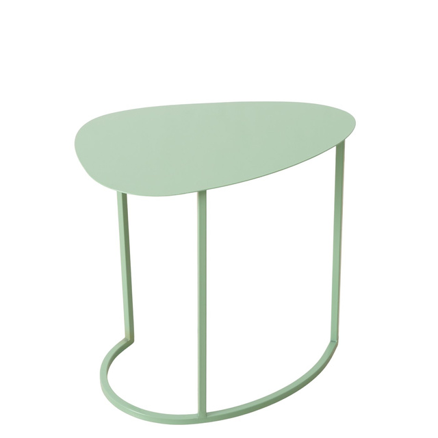 Set de două măsuțe de cafea JERRY, în formă de lacrimă, din metal.