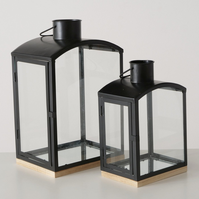 Set 2 felinare Rolando, negru