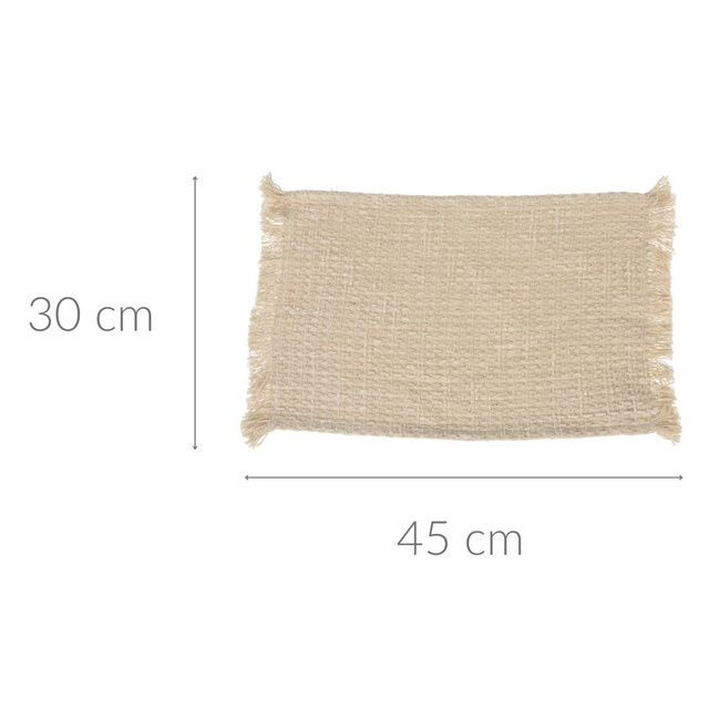 Individual de masa in culoare naturala, 45 x 30 cm,