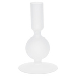 Sfeșnic de sticlă cu picior, 14 cm