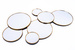 Set oglinzi rotunde, decor - 61,5 x 37 cm