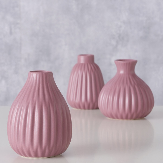 Vază din porțelan, în relief, ESKO, 12 cm