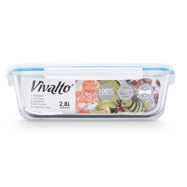Recipient alimentar ermetic din sticlă LUNCH BOX, 1,5 l