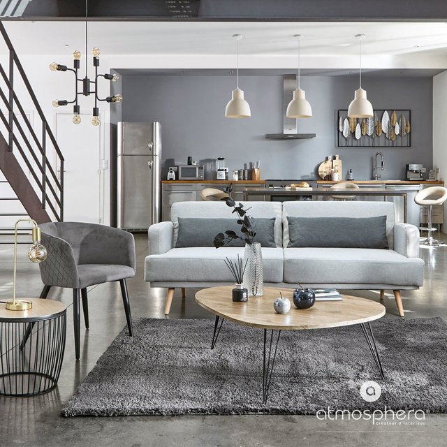 Veioza KELI, metal, culoare cupru, 46 cm