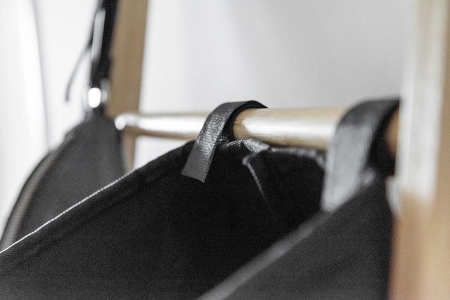 Suport pentru prosoape, 2 compartimente, bambus, Ecori, WENKO