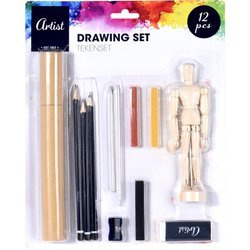 Set de desen pentru copii ARTIST, 12 elemente