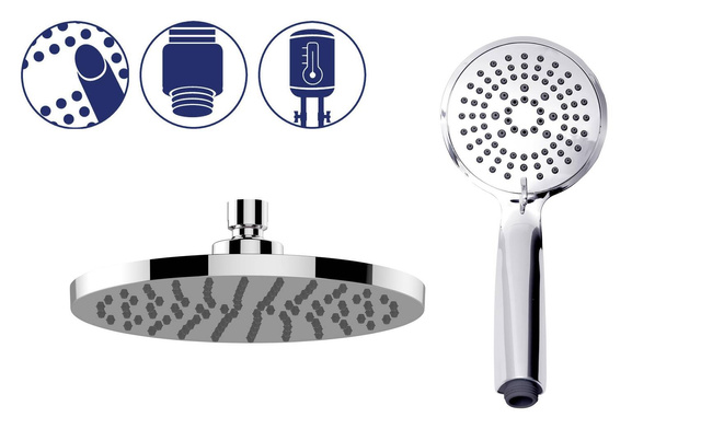 Set de dus cu reglarea jetului, Young Eco, WENKO