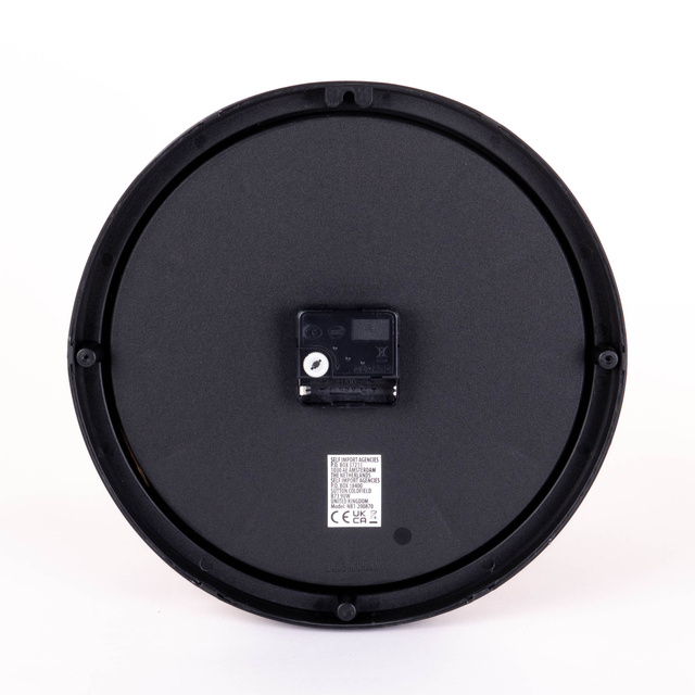 Ceas de perete modern, cu ace aurii, Ø 31 cm