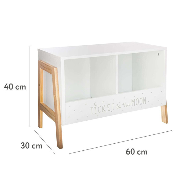 Raft Atmosphera Créateur d'intérieur, 40 x 60 x 30 cm, MDF, Alb/Bej