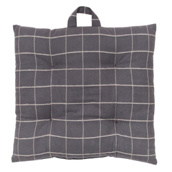 Perna pentru scaun cu carouri SOFT GEOMETRY, din bumbac, 40 x 40 cm