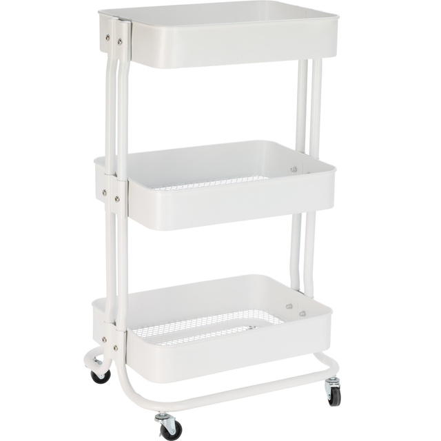 Cărucior de bucătărie pe roți, 3 niveluri