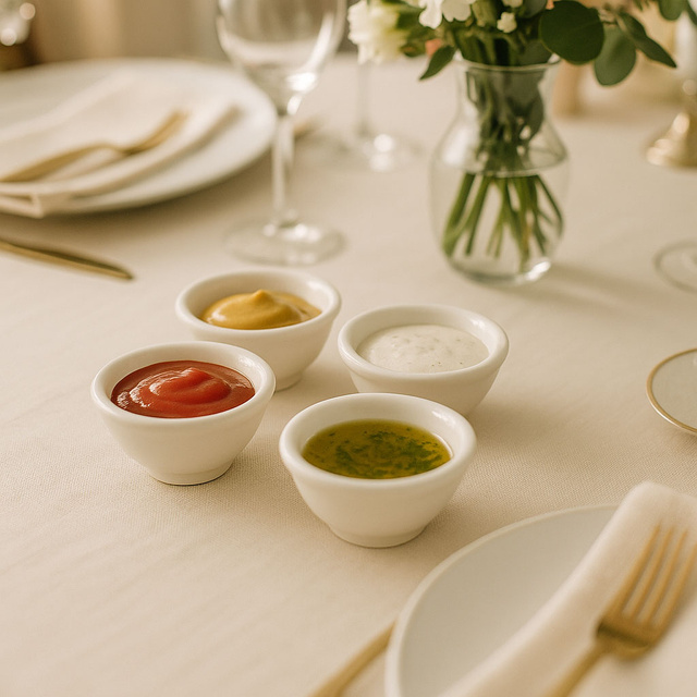 Boluri de porțelan pentru gustări, 4 buc.