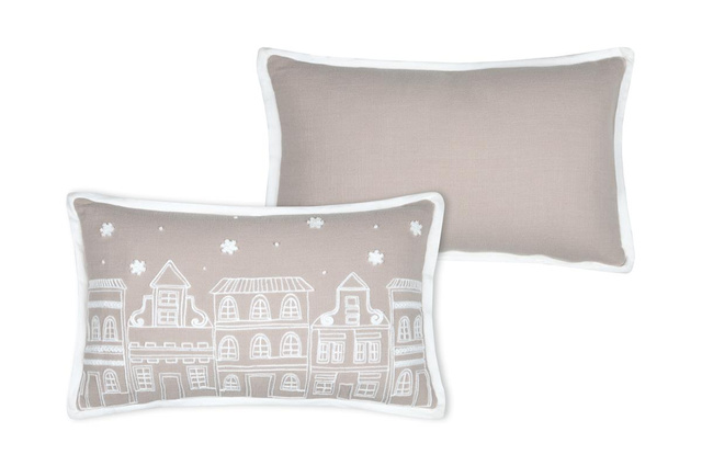 Perna de Crăciun cu broderie HOHOHO, 30 × 50 cm