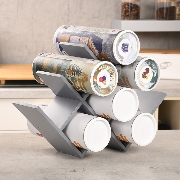 Raft pentru vin, spatiu pentru 8 sticle, Kesper