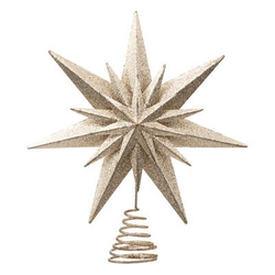 Stea dubla pentru varful bradului de Craciun, Ø 25 cm