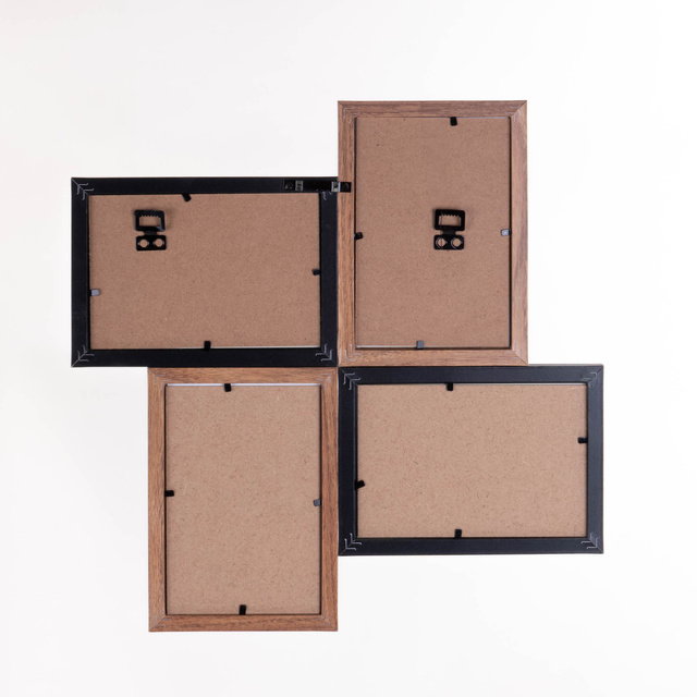 Ramă pentru 4 fotografii, 34,5 x 34,5 x 1,2 cm