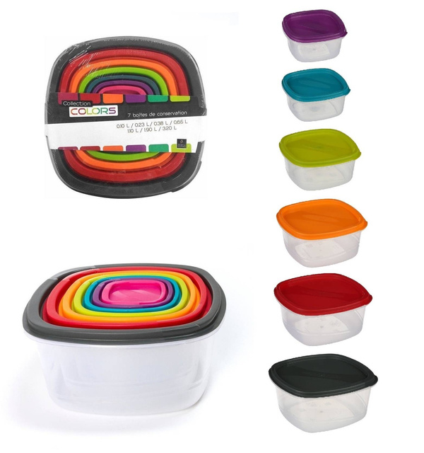 Set 7 recipiente pentru depozitarea alimentelor, Five