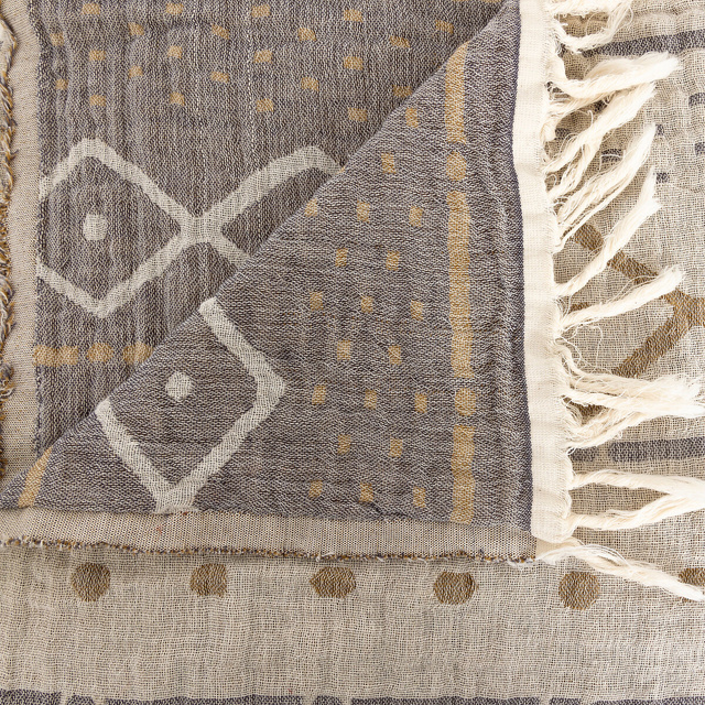 Cuvertură mare de muselină INUIT, 240 x 260 cm