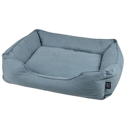 Pat pentru caini SOFTY, inalt, microfibra moale, 73 x 60 cm